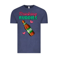 Vintage Denim drinking buddies beer bottle Vintage Tee - Jasminsmagicworld