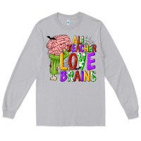 Moon Dust All Teacher Love Brains Long Sleeve Tee - texasbilliewilder