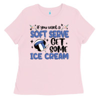 Bubblegum Pink if you want a soft serve get some ice cream Ladies Tee - MaliasSmallBusiness