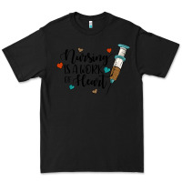 Black nursing i̇s a work of heart Premium Tee - JahusDesignShop