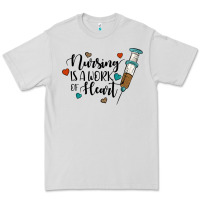 Dove Grey nursing i̇s a work of heart Premium Tee - JahusDesignShop
