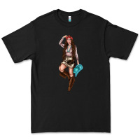 Black western cowgirl Premium Tee - NancyCooperArtShop