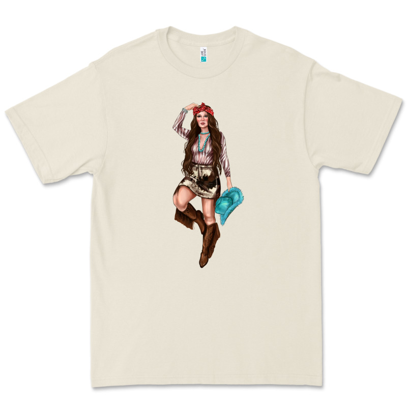 Western Cowgirl Premium Tee by NancyCooperArtShop | Teevron