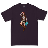 Plum western cowgirl Premium Tee - NancyCooperArtShop