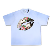 Grape Ice Cowhide And Flowers Lips Urban Heavy Tee - Bettercallsaul