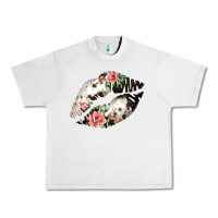Lunar Rock Cowhide And Flowers Lips Urban Heavy Tee - Bettercallsaul