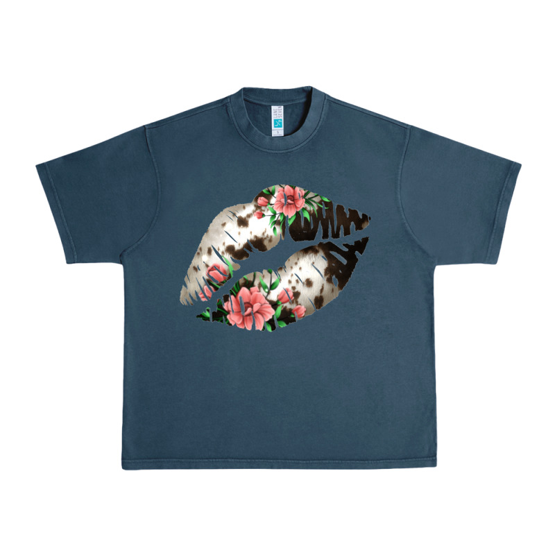 Cowhide And Flowers Lips Urban Heavy Tee by Bettercallsaul | Teevron