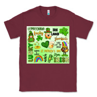Burgundy st patrick's day Classic Tee - Artiststas