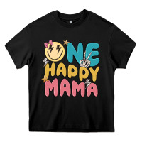 Black one happy mama Heavy Core Tee - MaliasSmallBusiness