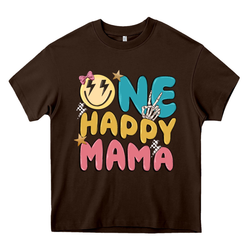 One Happy Mama Heavy Core Tee by MaliasSmallBusiness | Teevron