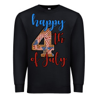 Black happy 4th of july Premium Sweatshirt - BundleAndBundleShop