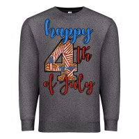 Charcoal Heather happy 4th of july Premium Sweatshirt - BundleAndBundleShop
