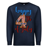 Navy happy 4th of july Premium Sweatshirt - BundleAndBundleShop