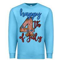 Ocean Blue happy 4th of july Premium Sweatshirt - BundleAndBundleShop