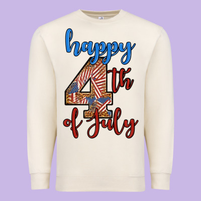 Happy 4th Of July Premium Sweatshirt Designed By Bundleandbundleshop