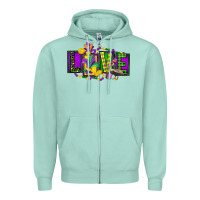 Mardi Gras Love Zipper Hoodie | Teevron