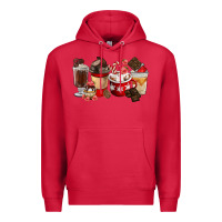 Cardinal Chocolate Love Coffee Cups Premium Hoodie - FaDigitalArtStudio