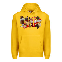 Lemon Chocolate Love Coffee Cups Premium Hoodie - FaDigitalArtStudio