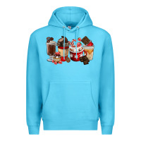 Ocean Blue Chocolate Love Coffee Cups Premium Hoodie - FaDigitalArtStudio
