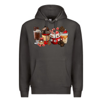 Smoke Chocolate Love Coffee Cups Premium Hoodie - FaDigitalArtStudio