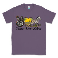 Lavender peace love zebra Classic Tee - LillyAllenDesigns