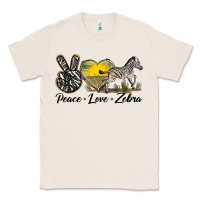 Natural peace love zebra Classic Tee - LillyAllenDesigns