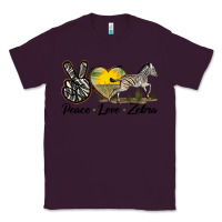 Plum peace love zebra Classic Tee - LillyAllenDesigns