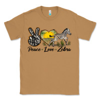 Toasted Coconut peace love zebra Classic Tee - LillyAllenDesigns