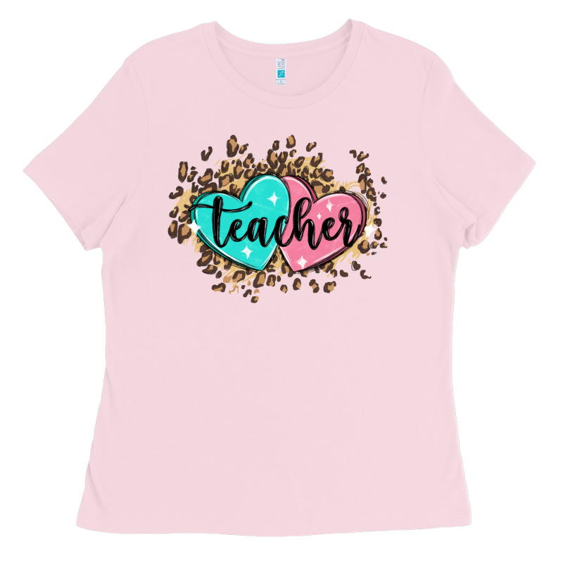 Heart Teacher Ladies Tee by MaliasSmallBusiness | Teevron
