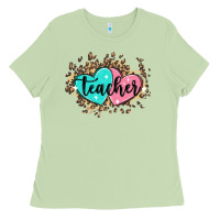 Matcha heart teacher Ladies Tee - MaliasSmallBusiness
