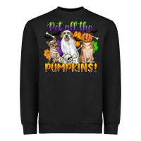 Black pet all the pumpkins Heavyweight Sweatshirt - CowGirlArtShop