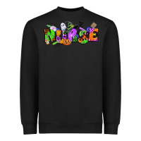 Black halloween nurse Heavyweight Sweatshirt - CowGirlArtShop