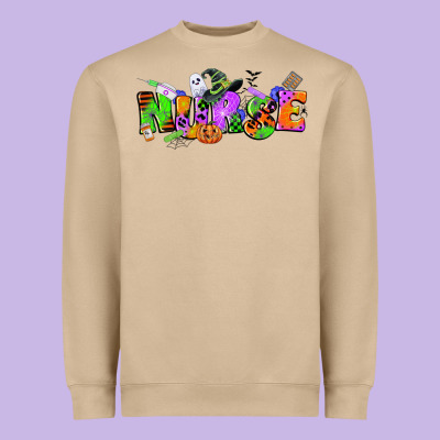 Halloween Nurse Heavyweight Sweatshirt Designed By Cowgirlartshop