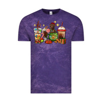Cloud Purple Christmas coffee cups with Labrador Vintage Tee - RanaPortraitStore