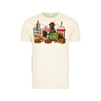 Vintage Arctic Christmas coffee cups with Labrador Vintage Tee - RanaPortraitStore