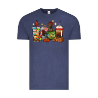 Vintage Denim Christmas coffee cups with Labrador Vintage Tee - RanaPortraitStore