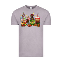 Vintage Zinc Christmas coffee cups with Labrador Vintage Tee - RanaPortraitStore