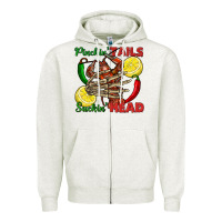 Oatmeal Heather Pinchin' tails suckin' head crawfish Zipper Hoodie - FaDigitalArtStudio