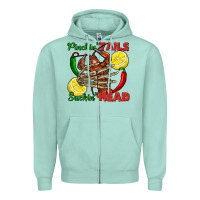 Seafoam Pinchin' tails suckin' head crawfish Zipper Hoodie - FaDigitalArtStudio