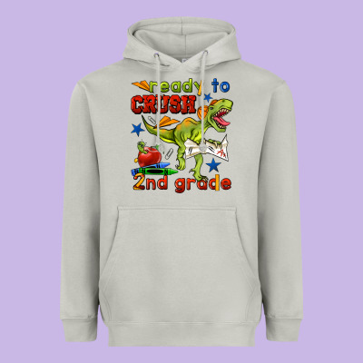Ready To Crush 2nd Grade Heavyweight Hoodie Designed By Bundleandbundleshop