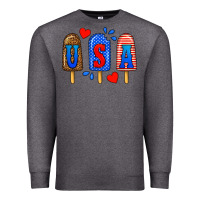 Charcoal Heather usa popsicles Premium Sweatshirt - BundleAndBundleShop