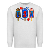 Oatmeal Heather usa popsicles Premium Sweatshirt - BundleAndBundleShop