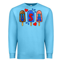 Ocean Blue usa popsicles Premium Sweatshirt - BundleAndBundleShop