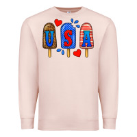 Pale Pink usa popsicles Premium Sweatshirt - BundleAndBundleShop