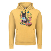 Vintage Mustard Easter Pitbull Vintage Hoodie - RanaPortraitStore