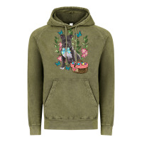 Vintage Olive Easter Pitbull Vintage Hoodie - RanaPortraitStore