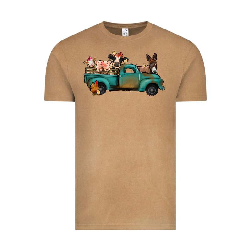 Farm Animals Truck Vintage Tee by Jasminsmagicworld | Teevron