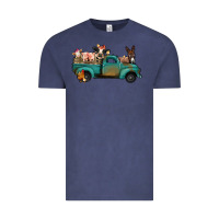 Vintage Denim farm animals truck Vintage Tee - Jasminsmagicworld