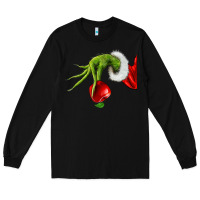 Black Christmas Character Long Sleeve Tee - NancyCooperArtShop