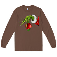 Chestnut Christmas Character Long Sleeve Tee - NancyCooperArtShop